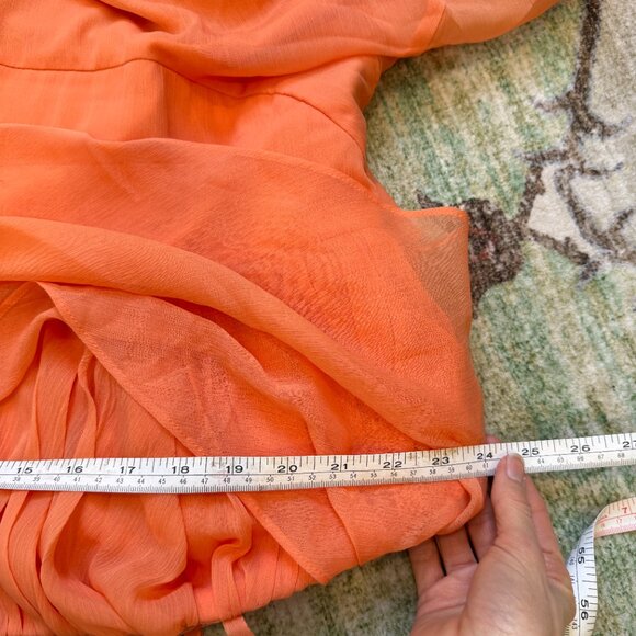 NWT Asos Design Curve Corset Mini Dress With Soft Cowl Front In Orange Size 20 - Picture 6 of 9